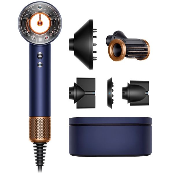 Фен Dyson Supersonic Nural HD16 c кейсом, Prussian blue/Rich copper