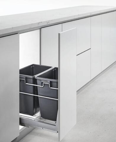 Мусорное ведро с плавным механизмом закрывания WASTEBIN