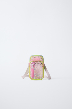 ZARA ВИНИЛОВЫЙ ЧЕХОЛ ДЛЯ МОБИЛЬНОГО ТЕЛЕФОНА С ДЕКОРАТИВНЫМИ ДЕТАЛЯМИ, РАЗНОЦВЕТНЫЙ