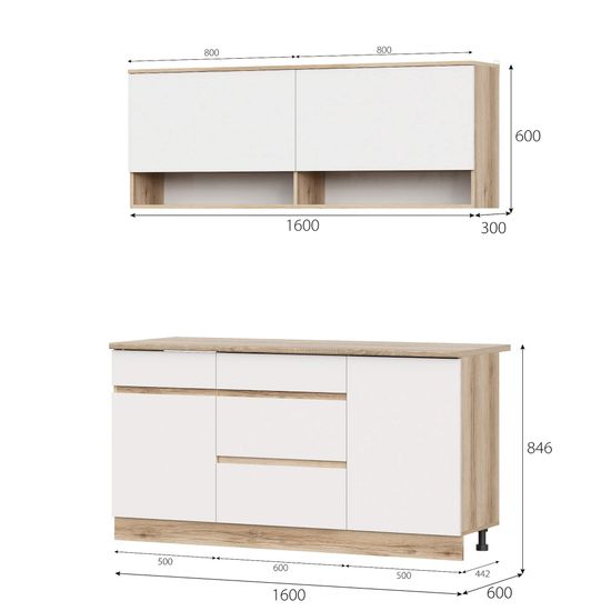 Кухня БРАУНИ 1600