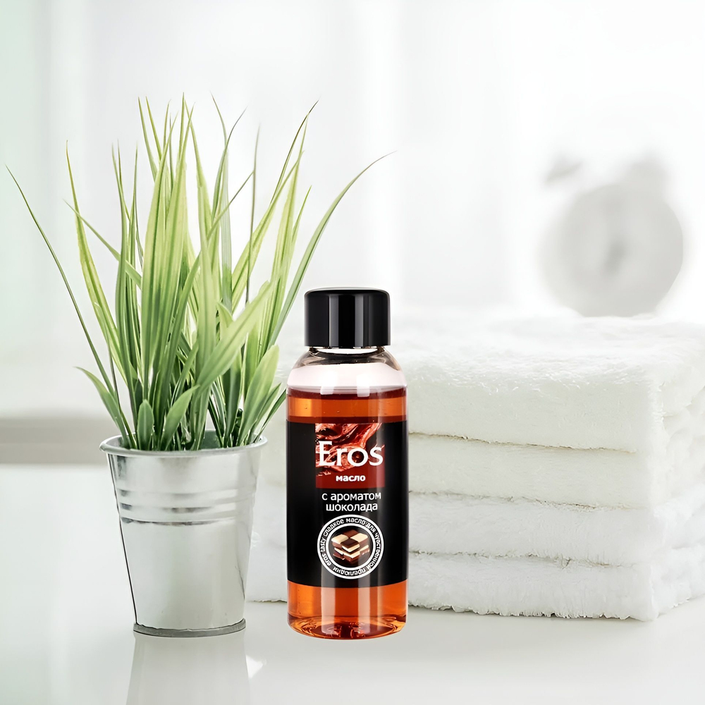 Масло массажное Eros tasty с ароматом шоколада - 50 мл.