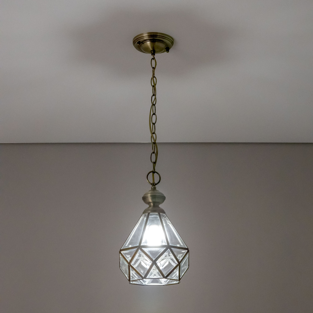 Citilux Витра-1 CL442110 Подвесной светильник витражный Бронза