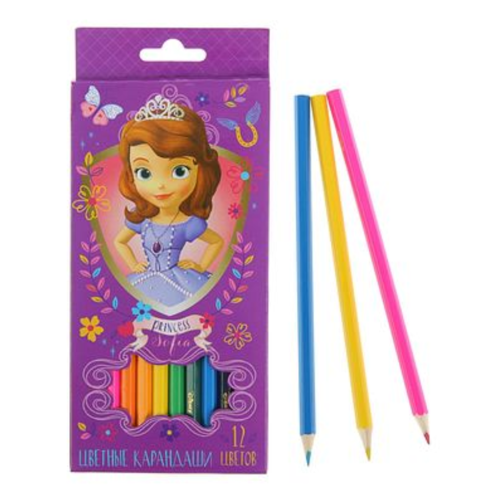 Карандаши цветные Sofia the Firs 12 цветов
