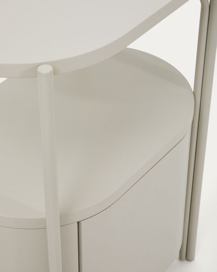 Тумба для ванной Arely из стали и белого лака 60 x 40 см