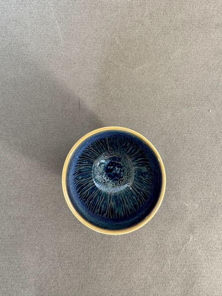 Чашка синяя, керамика, 100мл