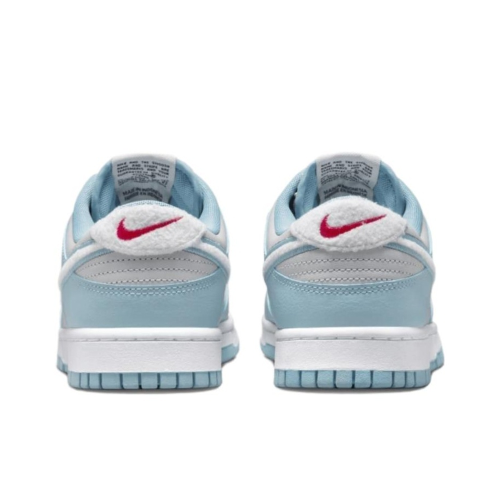 Nike Dunk Low Retro Fleece Swoosh Worn Blue