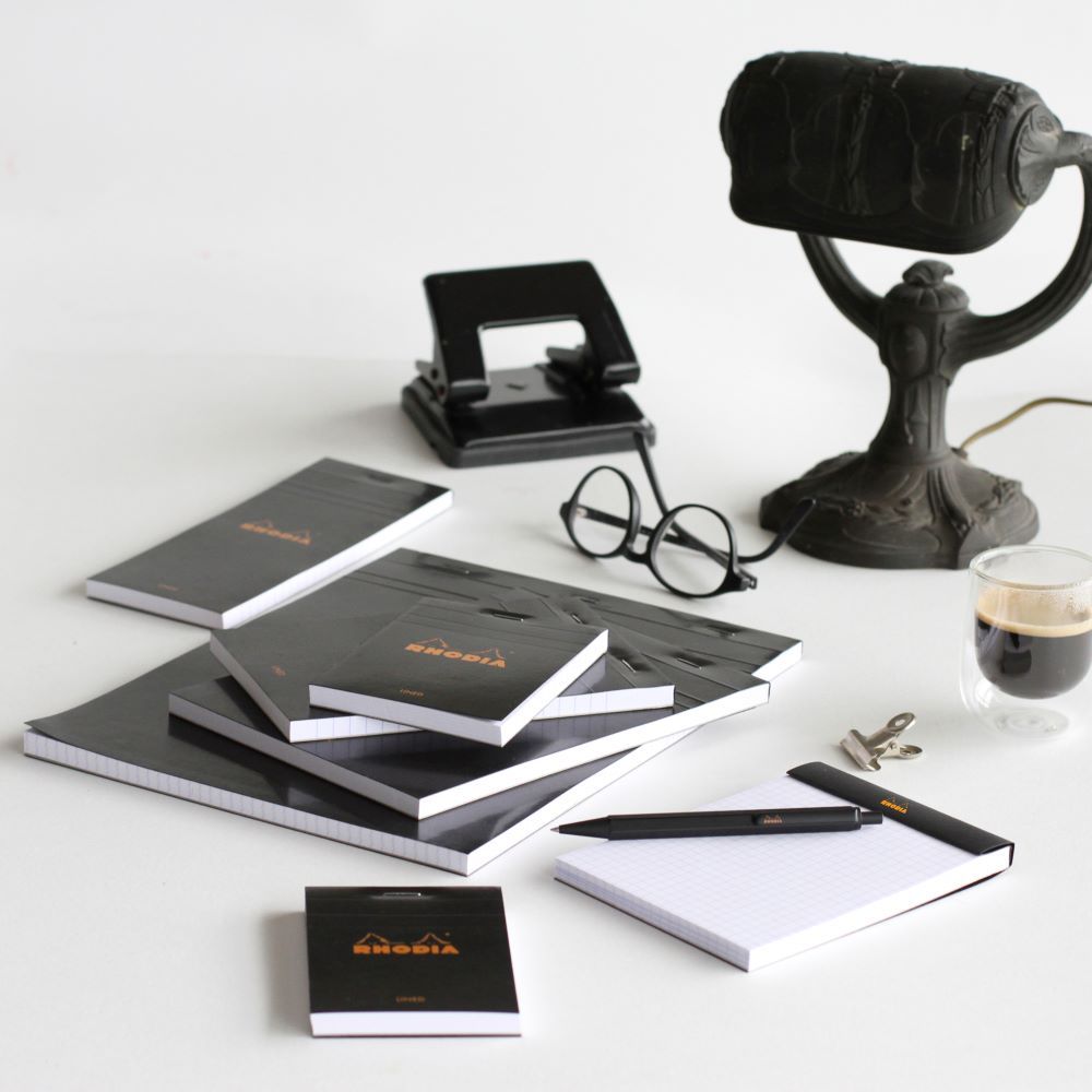 Блокнот Rhodia Basics 14,8х14,8 в клетку 80 гр черный (148209C) 4