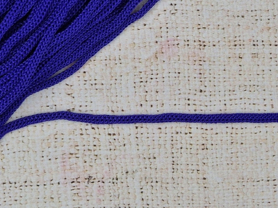 Шнур полипропиленовый вязаный 5 мм, василёк