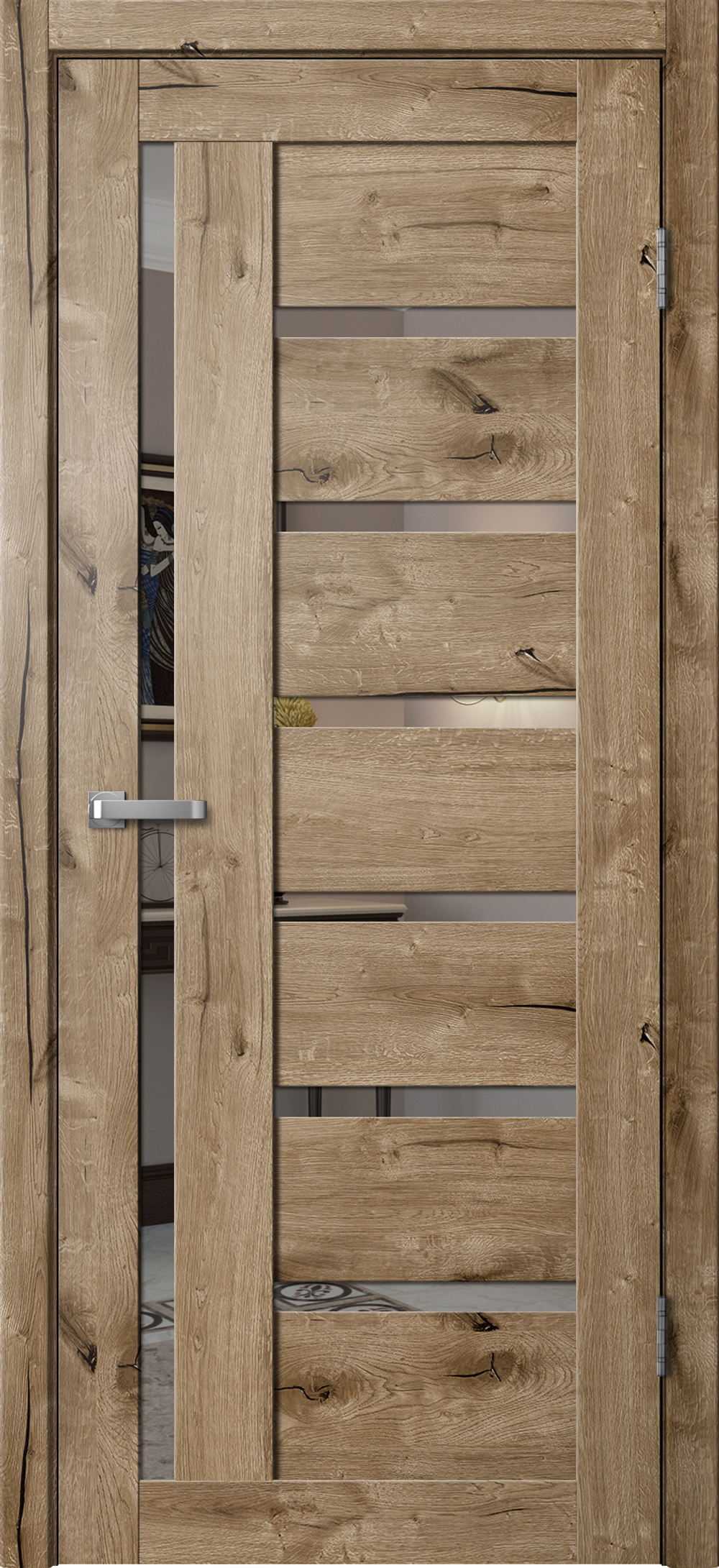 Дверь FLYDOORS BARN-4 (Mirror)