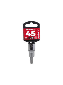 Головка 1/2" со вставкой TORX Security T45 L=60, на холдере Arnezi R0345245