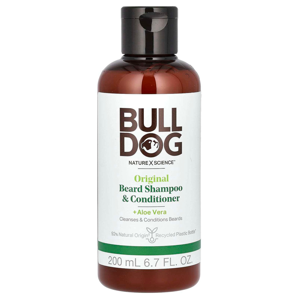Bulldog Skincare For Men, оригинальный шампунь и кондиционер для бороды, для мужчин, 200 мл (6,7 жидк. унций)