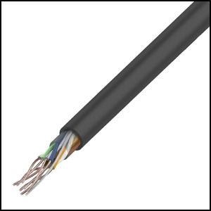 Кабель UTP 4 Cat 5e 24 AWG, медь (наружный). Куски 49м, 36м, 19м, 10м, 5м.