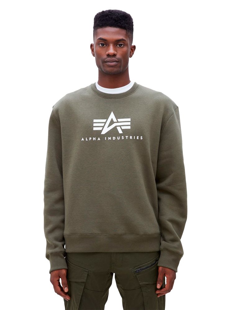 Свитшот Alpha Industries Basic Logo Sweatshirt Зеленый