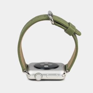 Ремешок для Apple Watch 40/41/42 mm из кожи козы, оливкового цвета