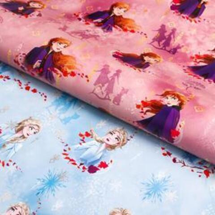 Бумага упаковочная глянцевая двусторонняя , Холодное сердце, 60x90 см