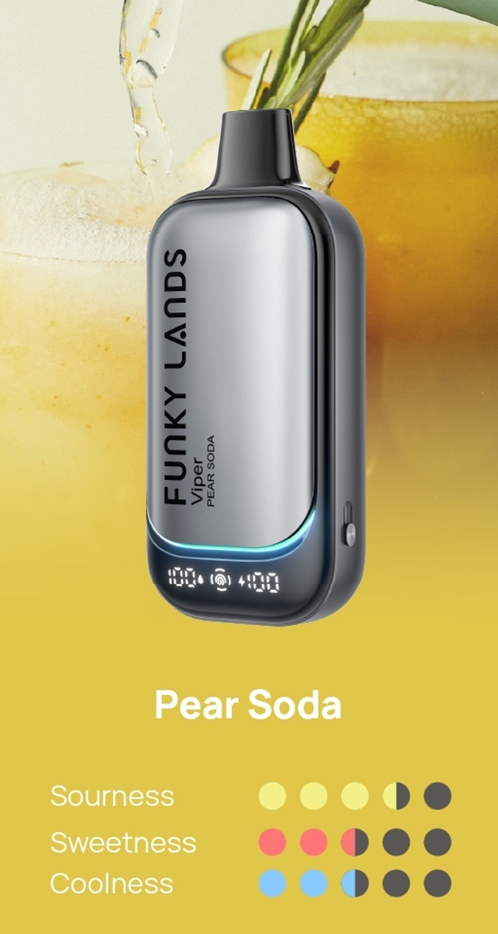 Funky lands X Lost mary Viper Грушевый лимонад 30000 затяжек 20мг (2%)
