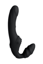 Безремневой страпон Toyfa Black&Red чёрный 35 см