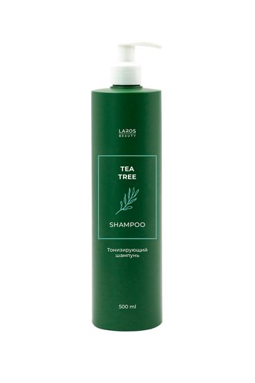 Laros Beauty Тонизирующий шампунь Tea Tree Shampoo, 500 мл