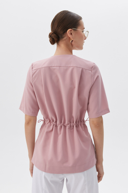 Топ с запахом медицинский женский Йошо, роза