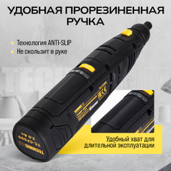 Гравер аккумуляторный TECHNICOM TC-CF699, 12В, 2Ач, 6 скоростей, 5000-25000 об/мин