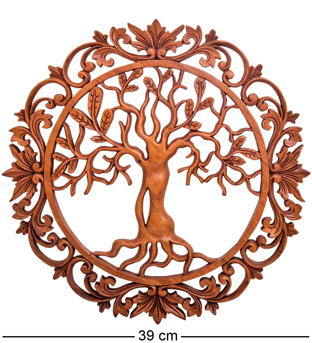 Decor and Gift 17-094 Панно резное «Дерево жизни» (суар, о.Бали)