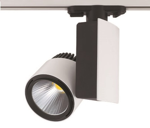 ULB-M06A-23W/NW WHITE Светильник светодиодный трековый. Мощность - 23 Вт. Световой поток — 1800 Лм. Цвет свечения — белый. Степень защиты IP20. Диамет