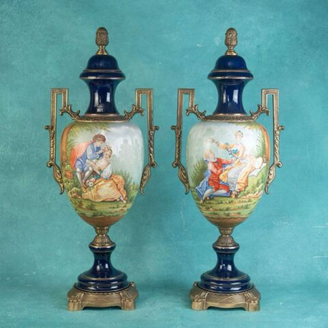 Винтаж: Пара винтажных ваз.Фарфоровая мануфактура Limoges