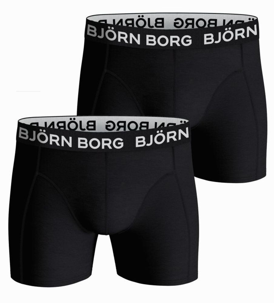 Мужские спортивные боксеры Björn Borg Essential Boxer 2P - black