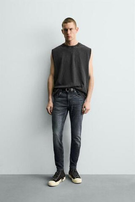 ZARA ДЖИНСЫ SKINNY FIT, СИНИЙ