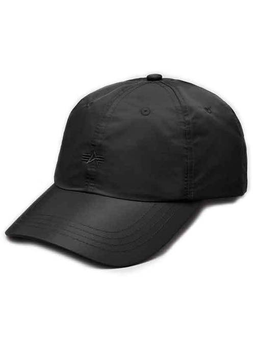 Кепка Alpha Embroidered Nylon Cap (черная - black)