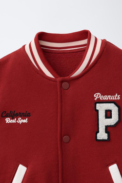 ZARA БОМБЕР SNOOPY PEANUTS™, БУРГУНДИ