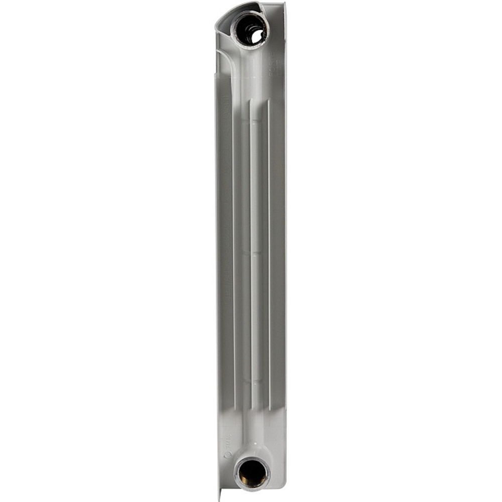 Радиатор биметаллический STOUT Alpha 500 - 6 секции (подключение боковое, цвет белый)