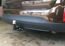 Фаркоп Hyundai Santa Fe 2012-2018, Kia Sorento (кроме Prime) 2012-2020, условно-съемный,(без электрики) Трейлер.7231