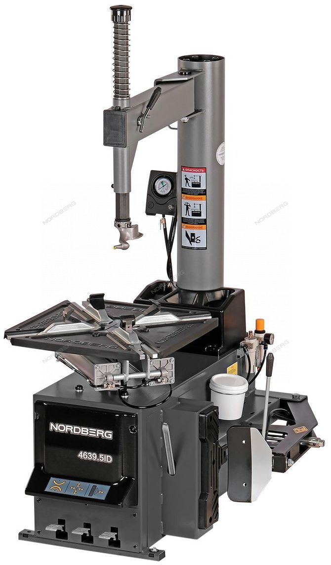 NORDBERG (4639,5IDG 380) Станок шиномонтажный полуавтомат, двухскоростной, стол с накладками, 380 В, серый