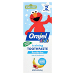 Orajel, Kids, Elmo Training, зубная паста, без фтора, для детей от 0 до 3 лет, с натуральными ягодами и фруктами, 42,5 г (1,5 унции)