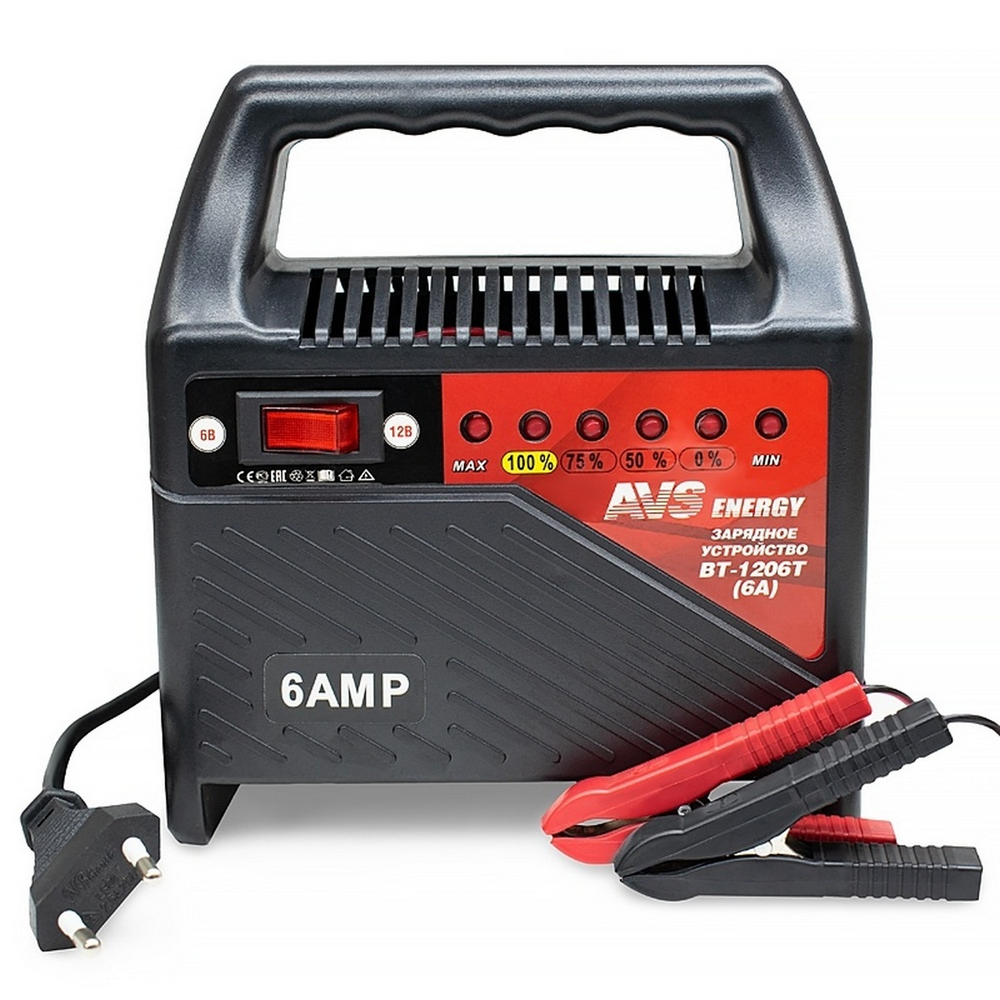 Авто зарядное уст-во для аккумуляторов AVS Energy BT-1206Т