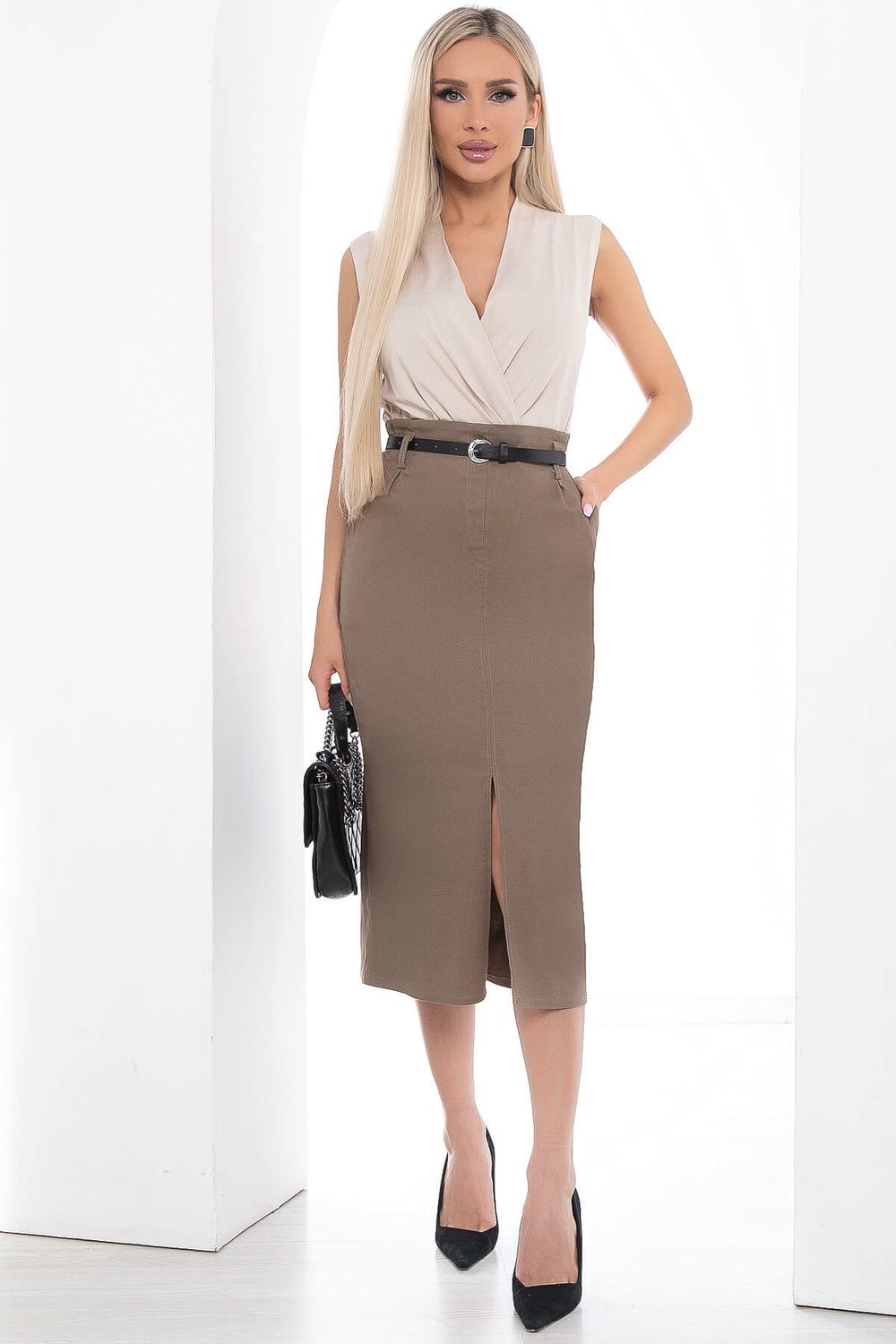 Юбка "Ярина" (шоколад) Ю8848 LT Collection