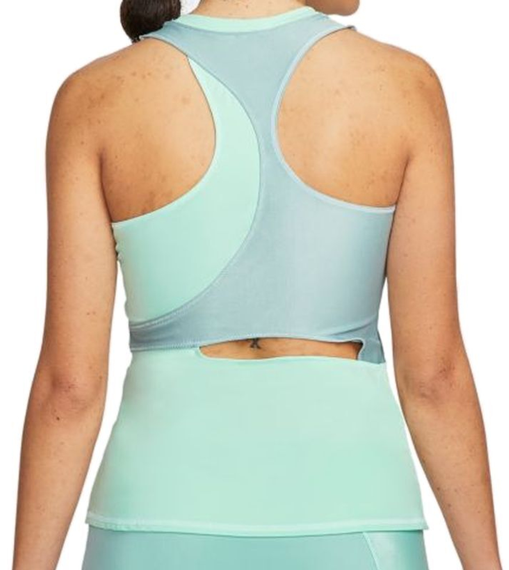 Женский топ теннисный Nike Court Dri-Fit Slam Tennis Tank - Мятный