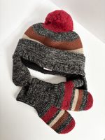 Шерстяная шапка с варежками Gucci, на 4-6 лет