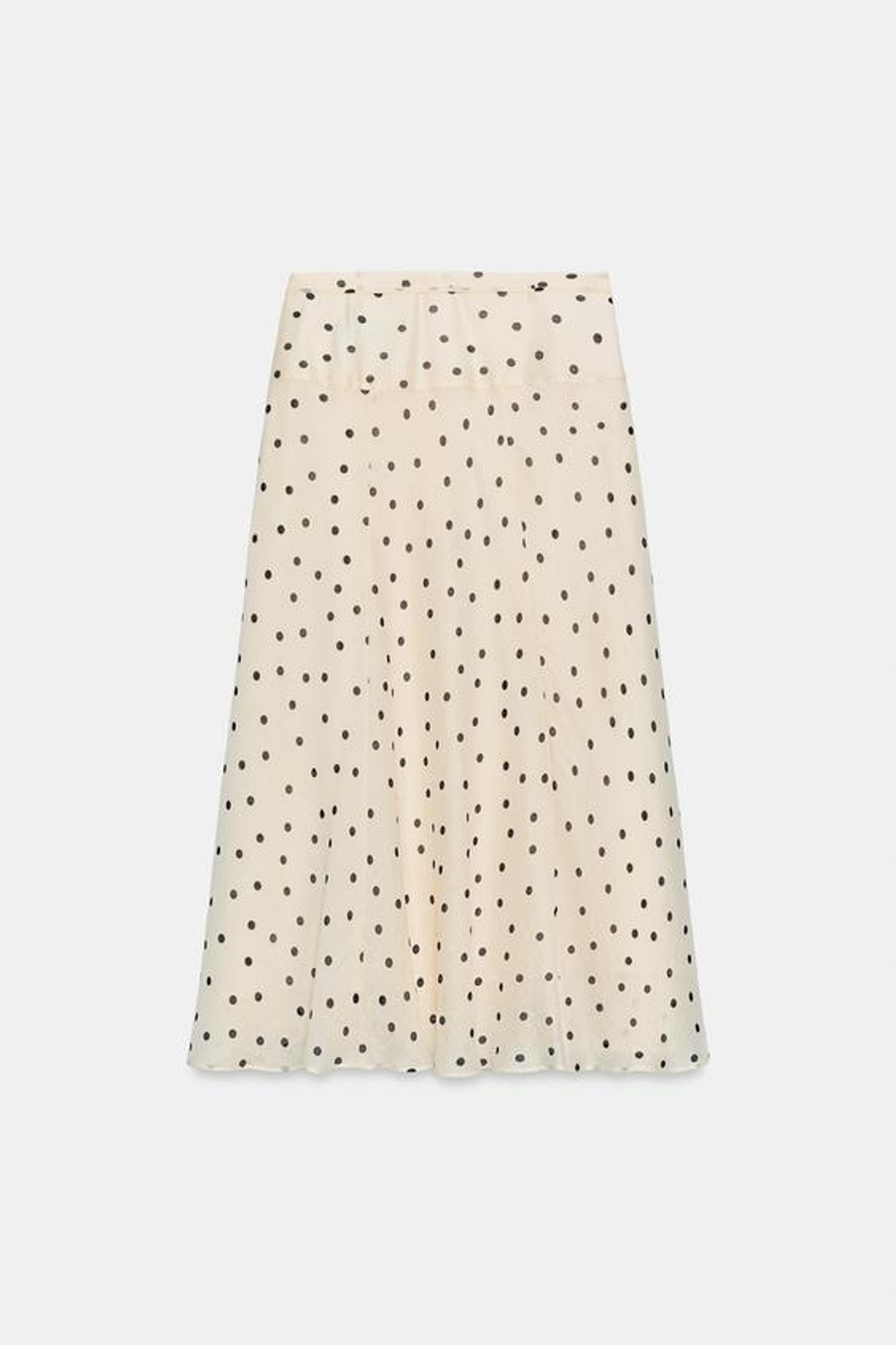 ZARA ЮБКА МИДИ В ГОРОШЕК, С ПРИНТОМ
