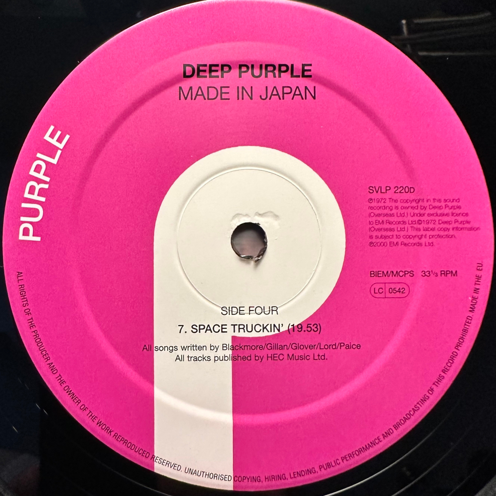 Deep Purple - Made In Japan 2LP (Англия 2000г.)