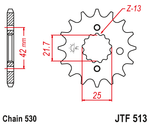 Звезда ведущая JTF513.17, JT