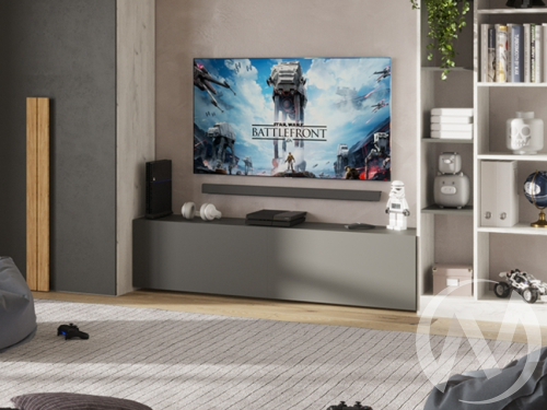 Тумба под ТВ секция №12 НКМ Кент-1 (антрацит)