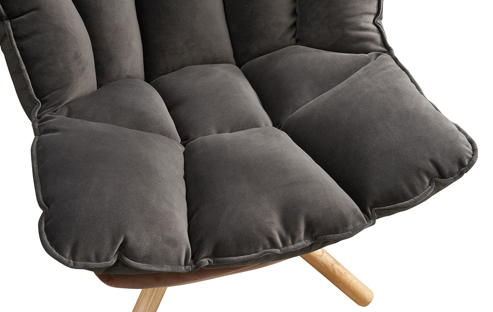 Кресло HUSK DC-1565C коричневое