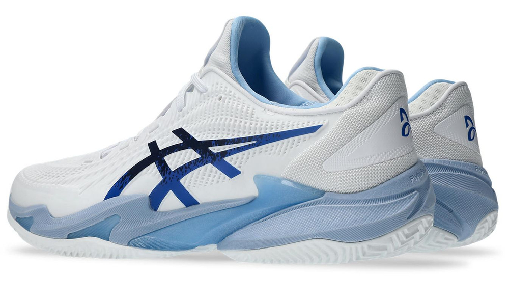 Теннисные кроссовки Asics Court FF 3 Novak Clay - white/tuna blue