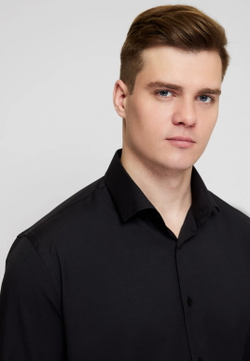 Мужская рубашка (черная) Л6