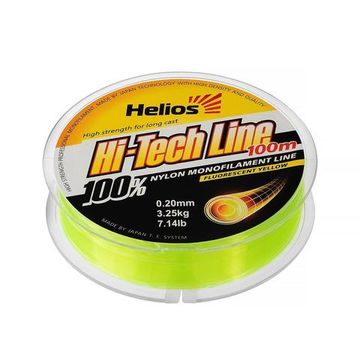 Леска Helios Hi-tech Line Nylon Fluorescent Yellow 0,20mm/100 (HS-NBF 20/100)