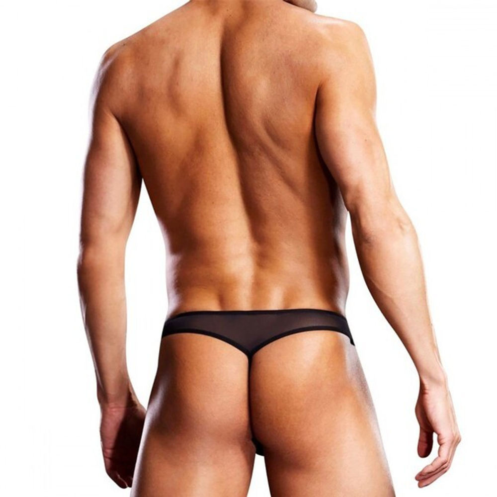 Трусы мужские G-стринги в мелкую сеточку L/XL 50-52 (Цвет: черный)