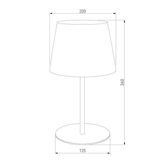 Настольная лампа TK Lighting 2936 Maja Black