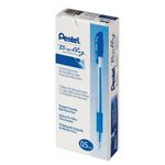 Ручка шариковая масляная с грипом PENTEL (Япония) "Bolly", СИНЯЯ, узел 0,5 мм, линия письма 0,25 мм, BK425-CN